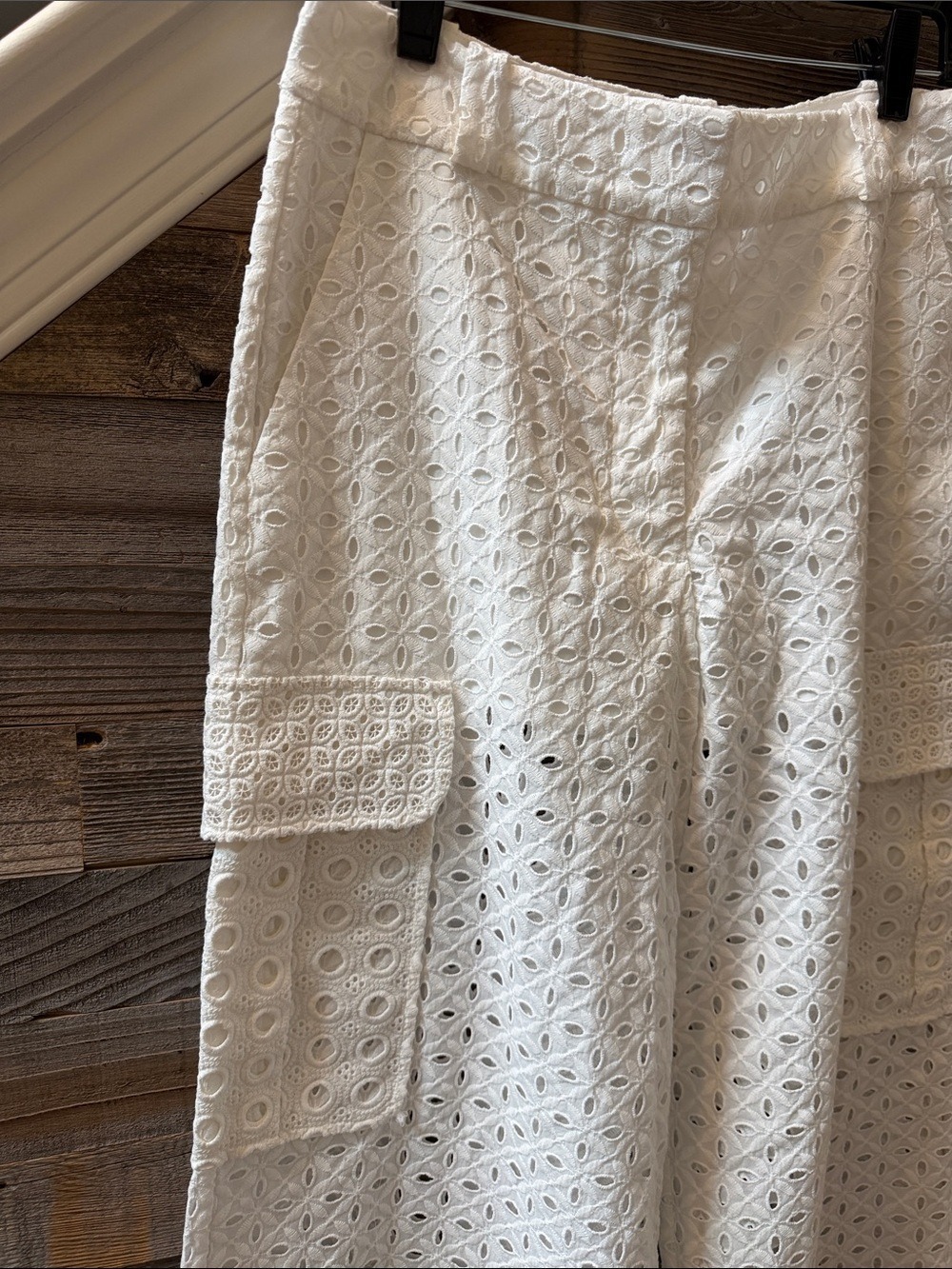 Zimmermann Matchmaker Anglaise Ivory Cotton crochet Pant US Size 4 NWT - Picture 7 of 14